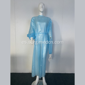 Vestido quirúrgico de aislamiento no tejido desechable SMS